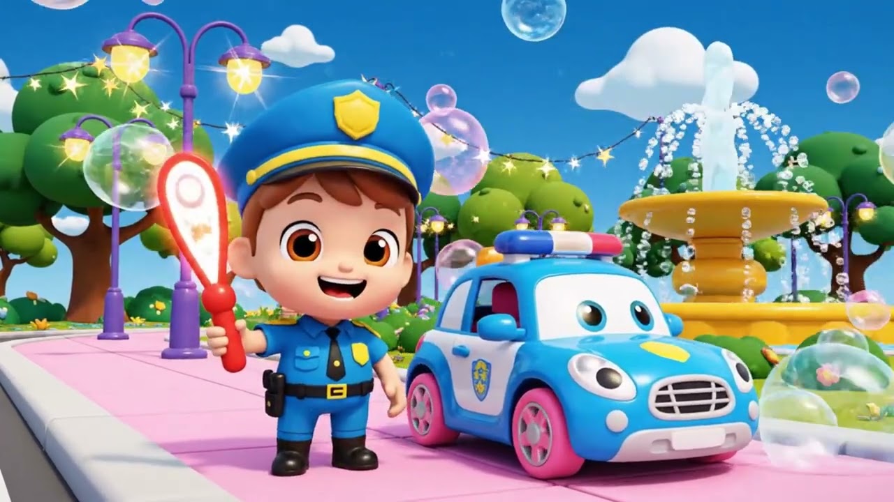The Wheels on the Police Car | Action Songs for Kids