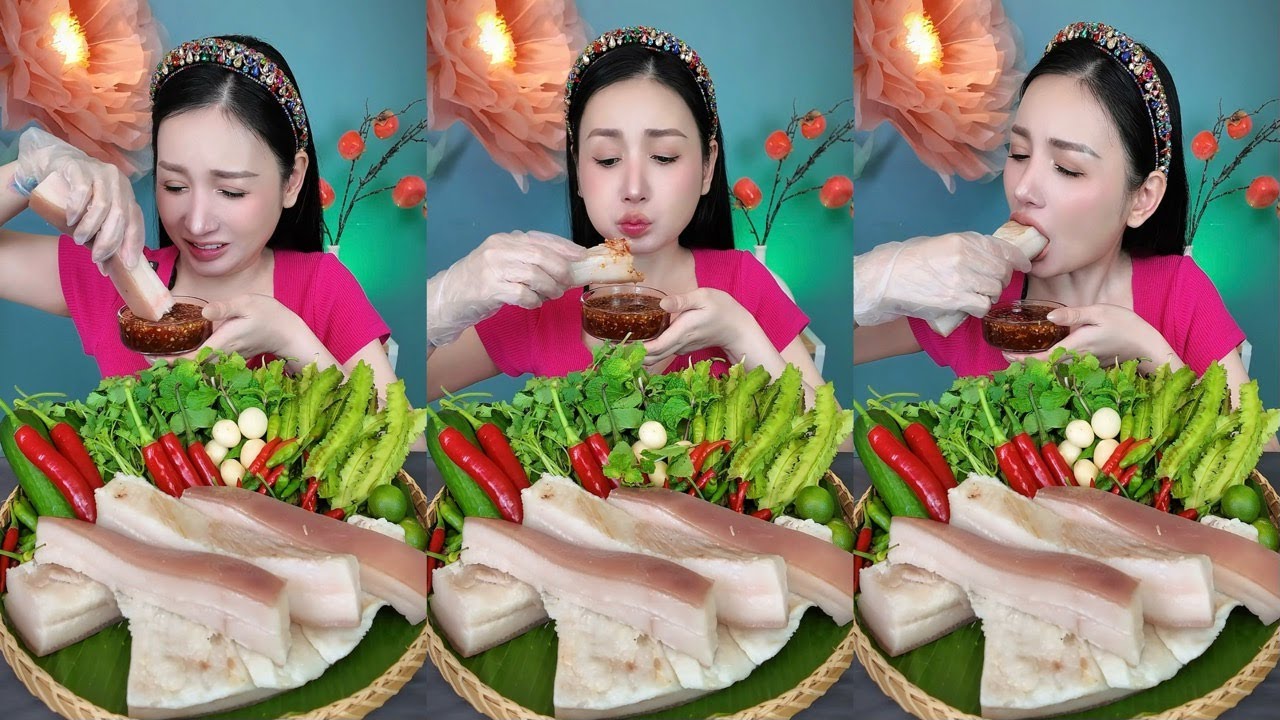 Lần Đầu Ăn MỠ HEO LUỘC - Nó Ngấy Tới Sang Năm | SALLY HẠNG