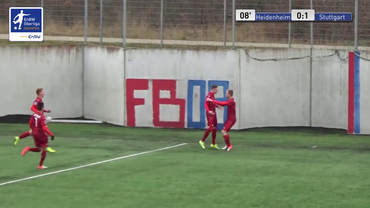 B-Junioren - FC Heidenheim 1846 vs. VfB Stuttgart 2 0-1 - Nick Hellmann