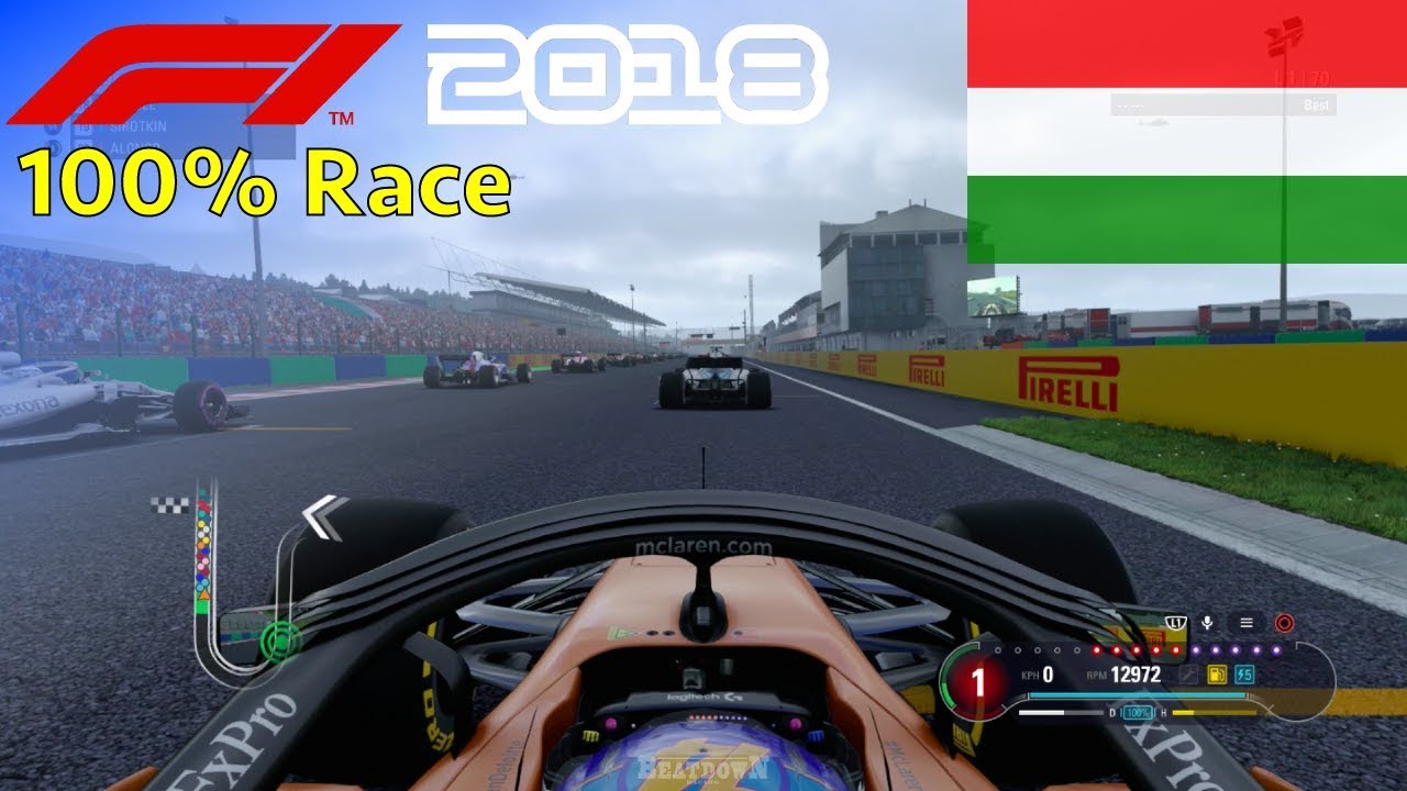 F1 2018 - Now We Can Fight With Fernando #12: 100% Race Hungary