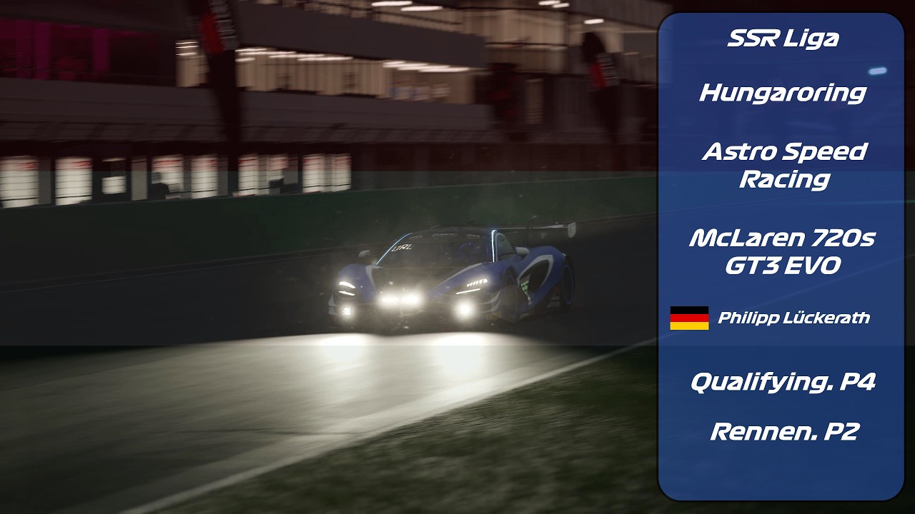 ACC / SSR Liga / Hungaroring / McLaren 720S GT3 EVO  / Astro Speed Racing