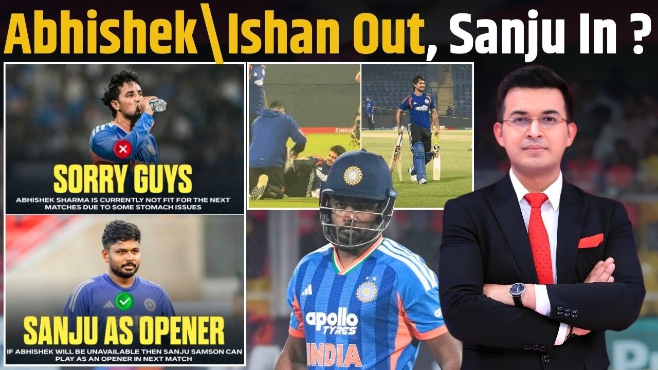 Ind vs Pak : Sanju Samson Likely To Replace Unwell Abhishek Sharma ?