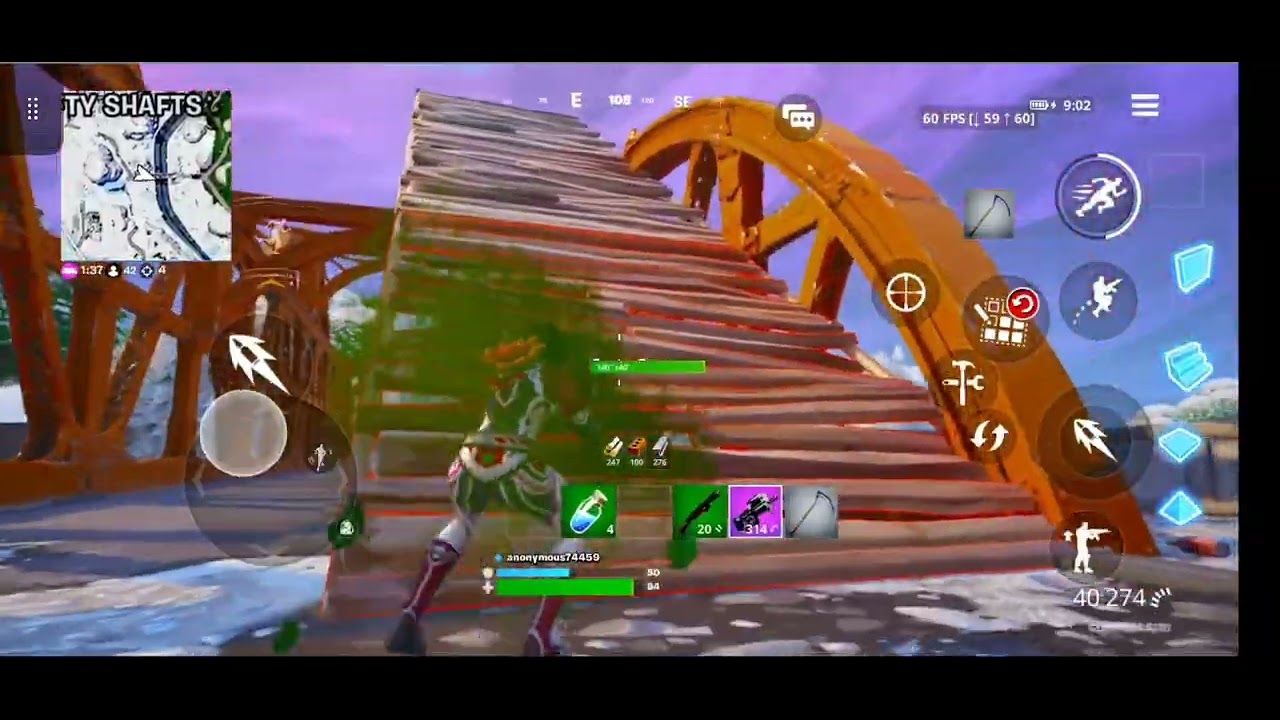 fortnite mobile game play og player from  chapter 1