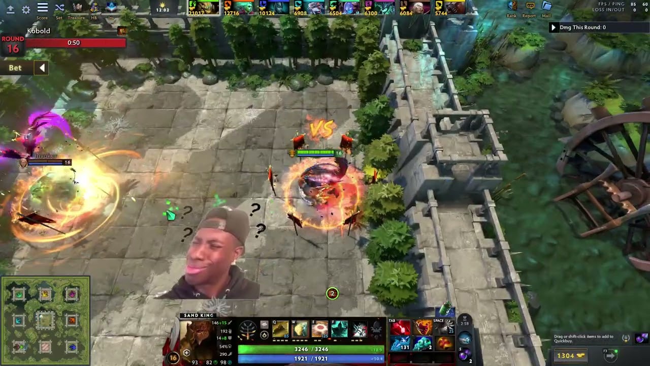 Ez Bz with sand king  #dota2 #customherochaos