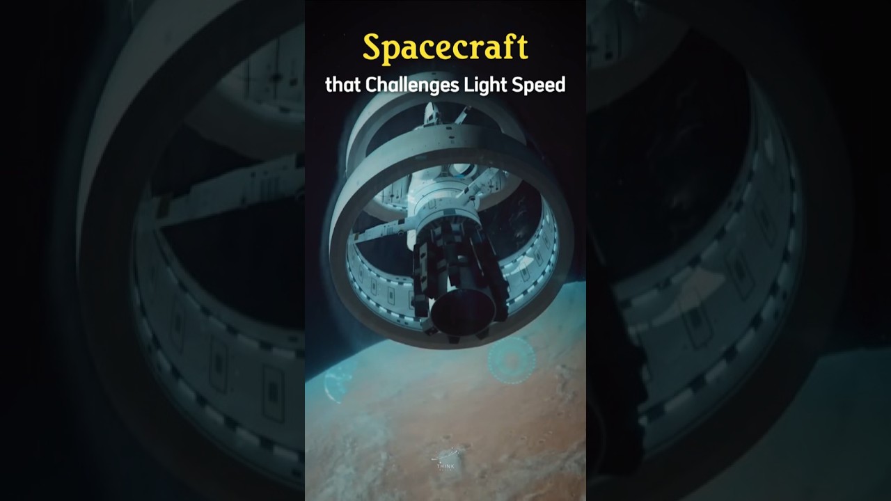 Spacecraft that Challenges Light Speed #shorts #warpdrive #spacecraft #universe #solarsystem #nasa