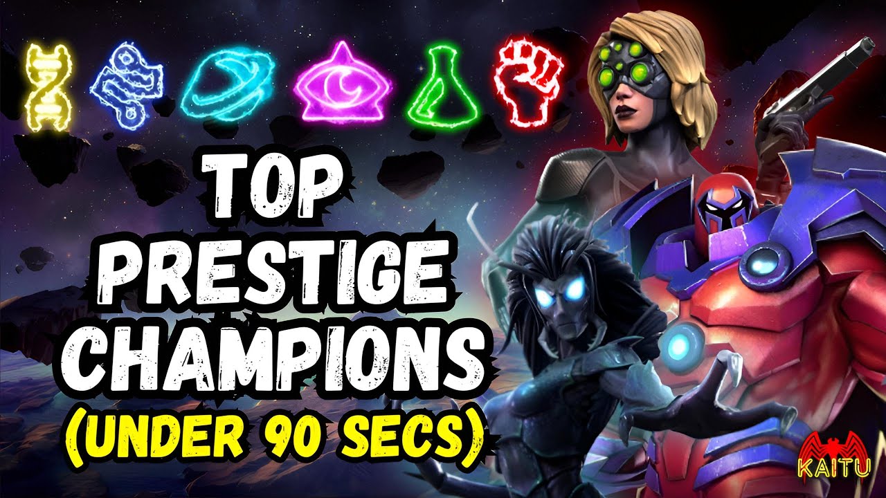 Top Prestige Champions For Each Class In Under 90 Seconds! - MCOC