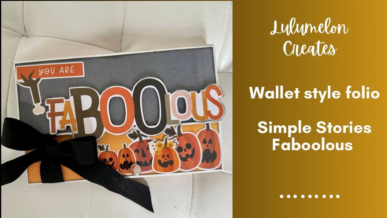 Wallet style Halloween folio Simple Stories tutorial