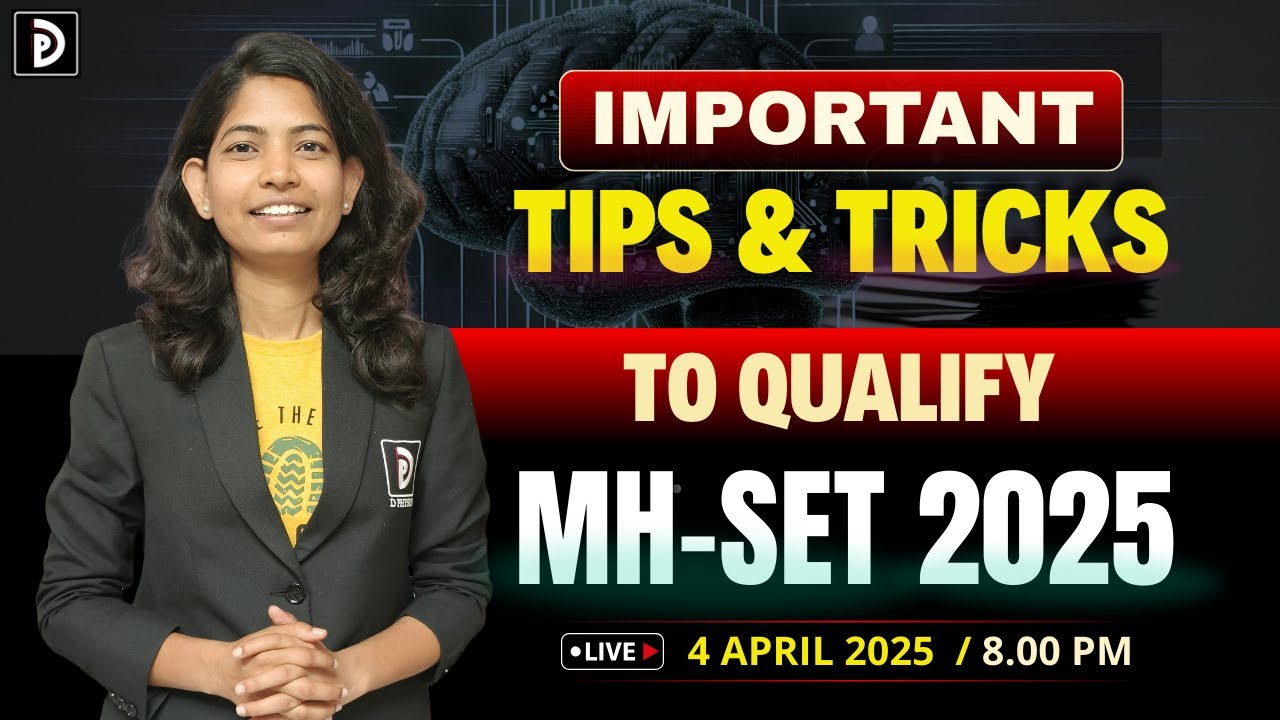 Important Tips & Tricks To MH-SET 2025 Exam || D PHYSICS