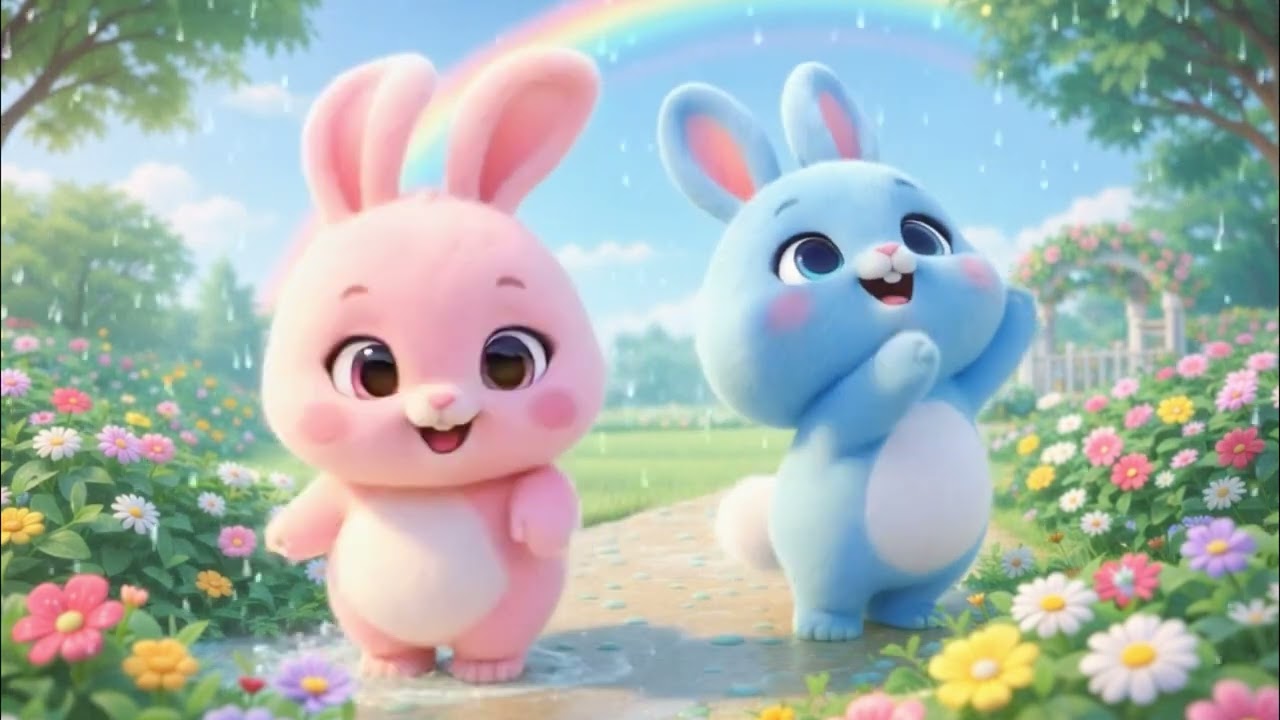 Rain Rain Go Away – Bunny Garden Song 🌧️🐰