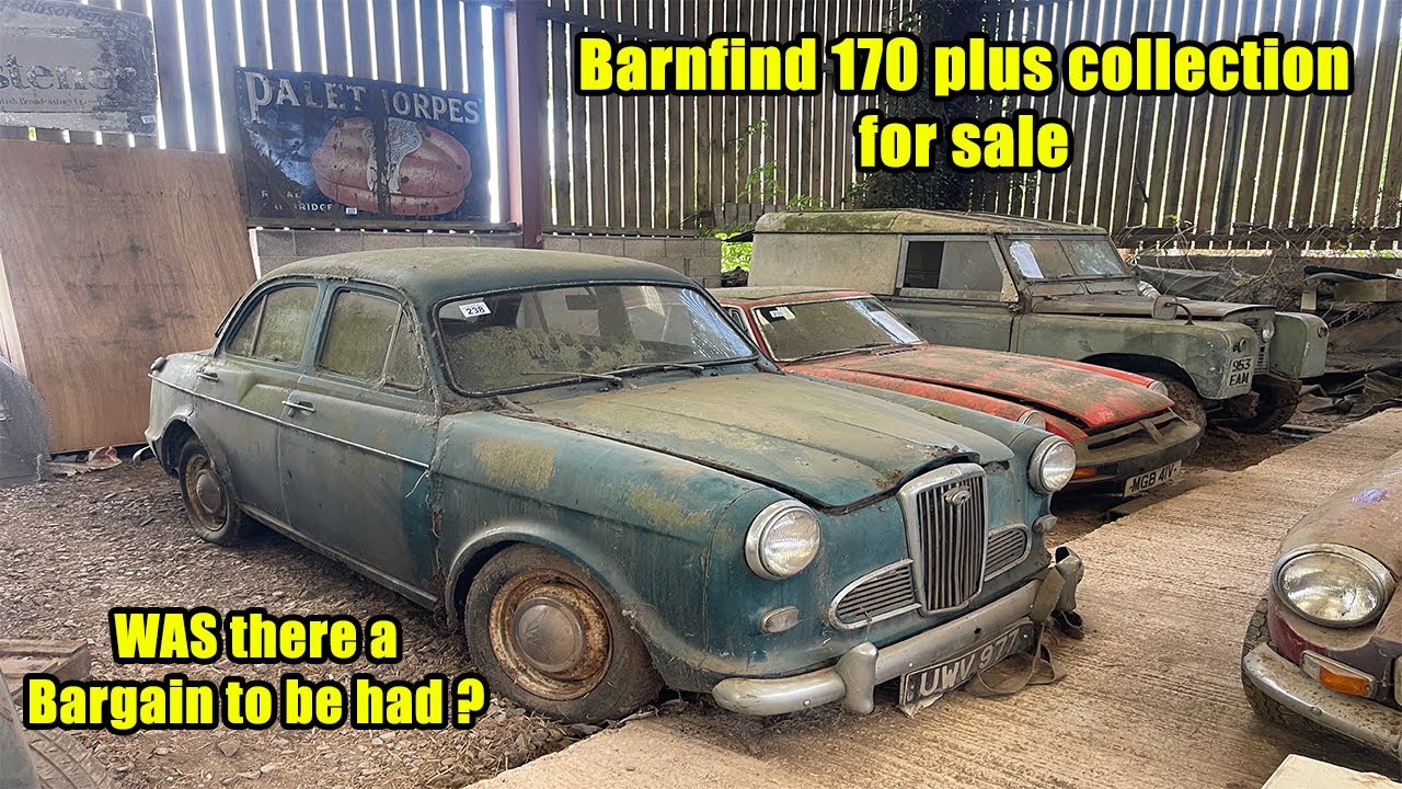 200 plus Classic Cars Discovered in UK Barn  - and now  up for auction
