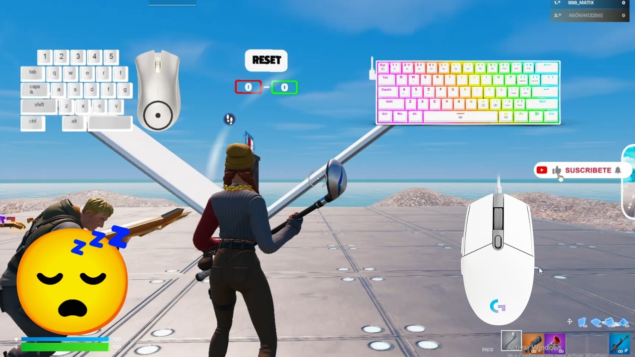[4K 240FPS] keyboard redragon dragonborn / 1v1 Gameplay Fortnite / Matix