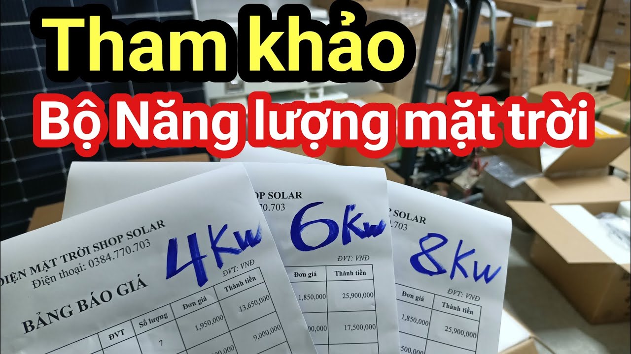 Shop Solar - Báo giá Combo 4kw, 6kw, 8kw Năng lượng mặt trời |  hàng chất lượng, hiệu suất cao