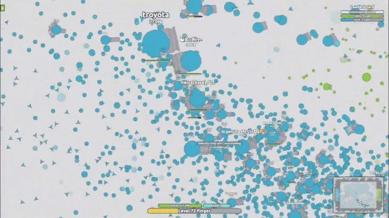 Growth Arms Race Highlights: LAGGY Finger kills! (Arras.io)