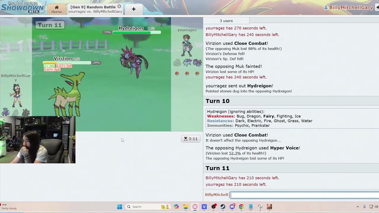 Blunder reacts to Moistcr1tical pop off in Pokemon Showdown ft Sama