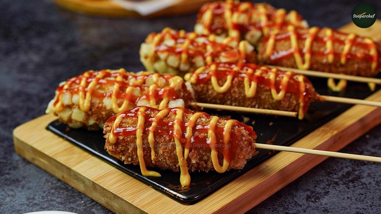 Korean Style Sausage Sticks Recipe by SooperChef