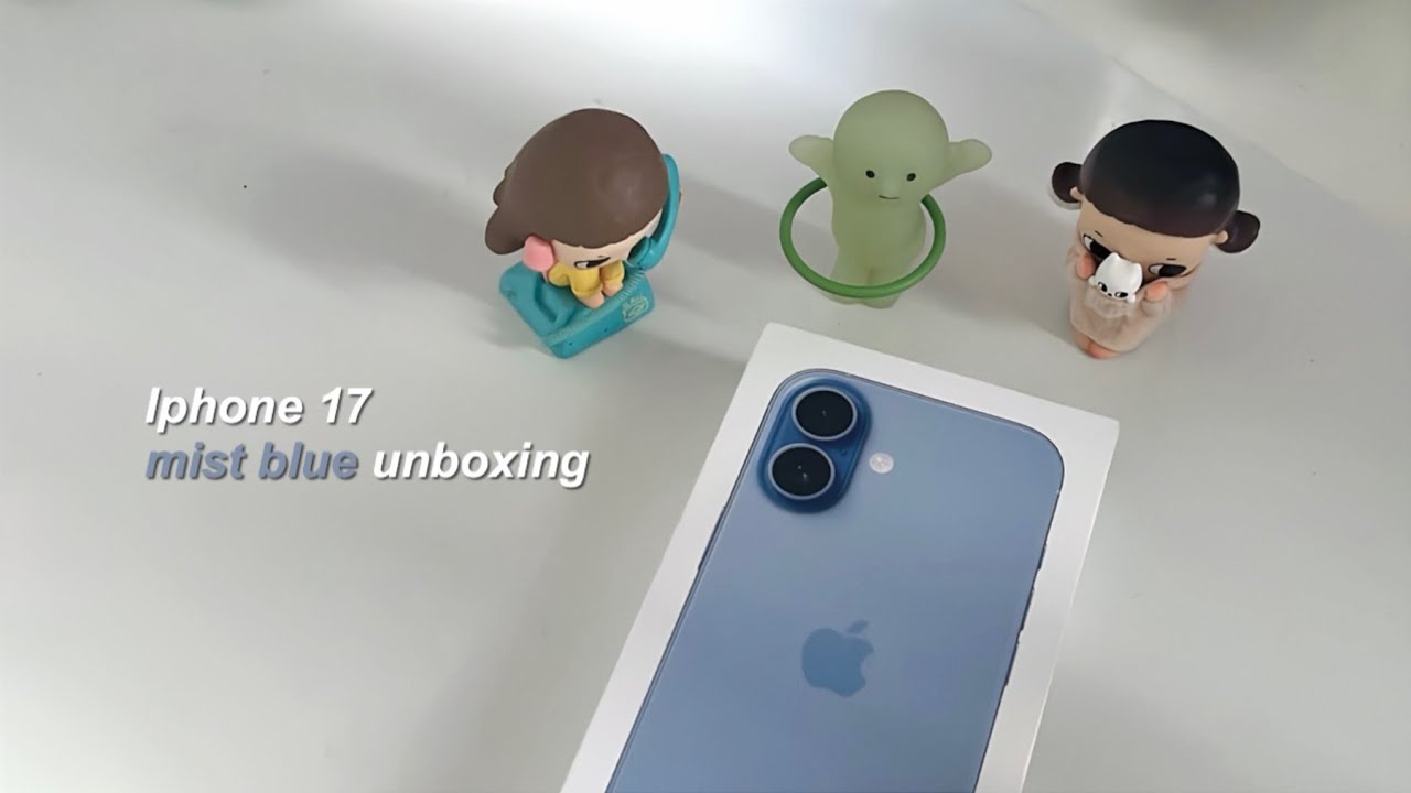 iPhone 17 unboxing (mist blue, 256gb) | malaysia 