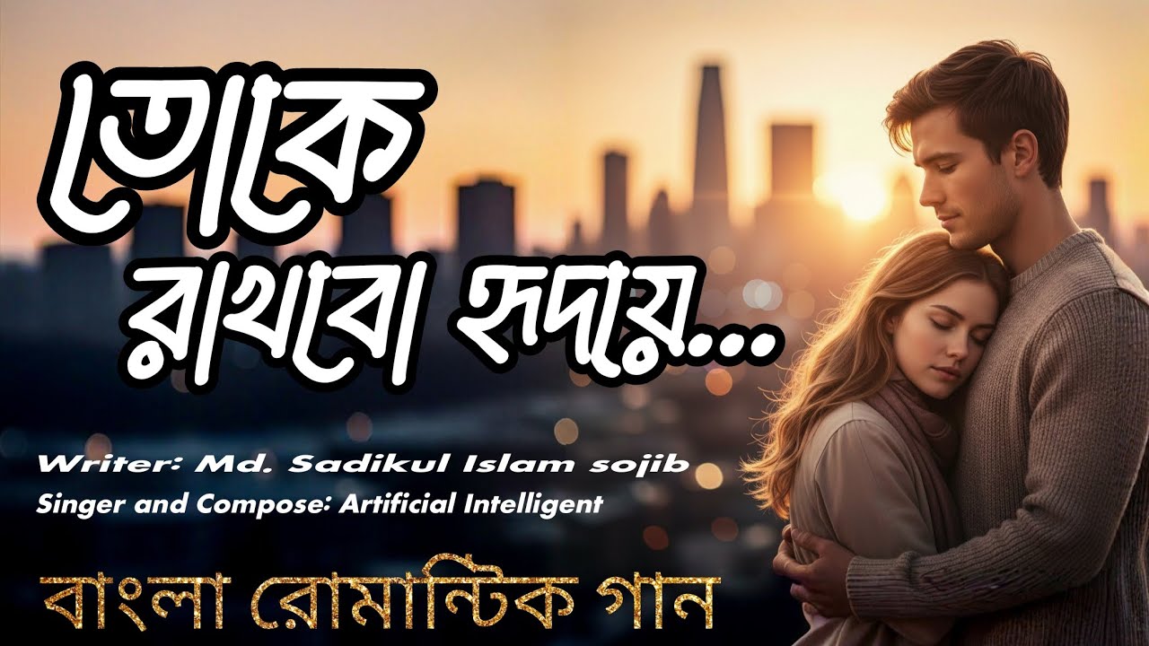 তোকে রাখবো হৃদয়ে | Romantic Bangla Song | New Bengali AI Love Song 2026 | Heart Touching AI Music