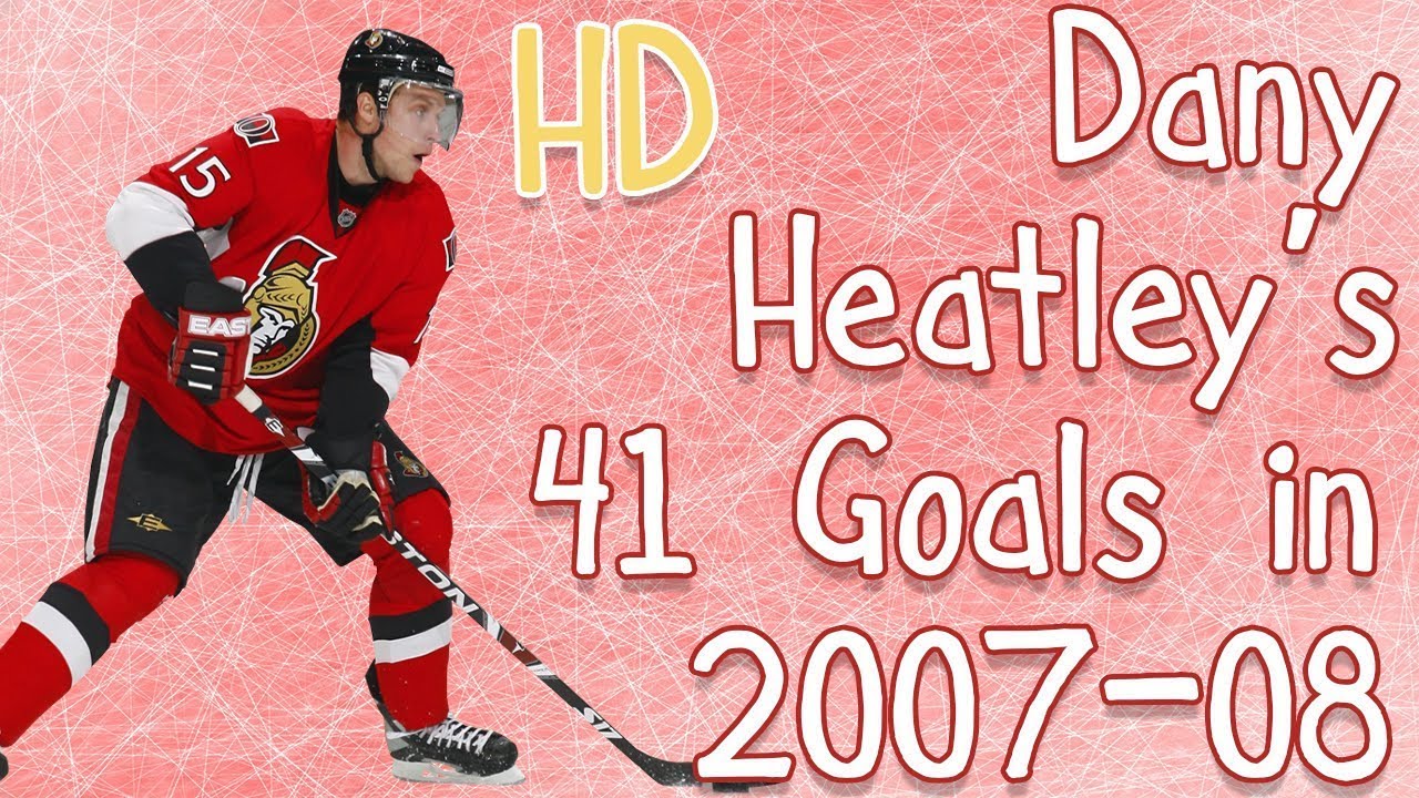 Dany Heatley's 41 Goals in 2007-08 (HD)