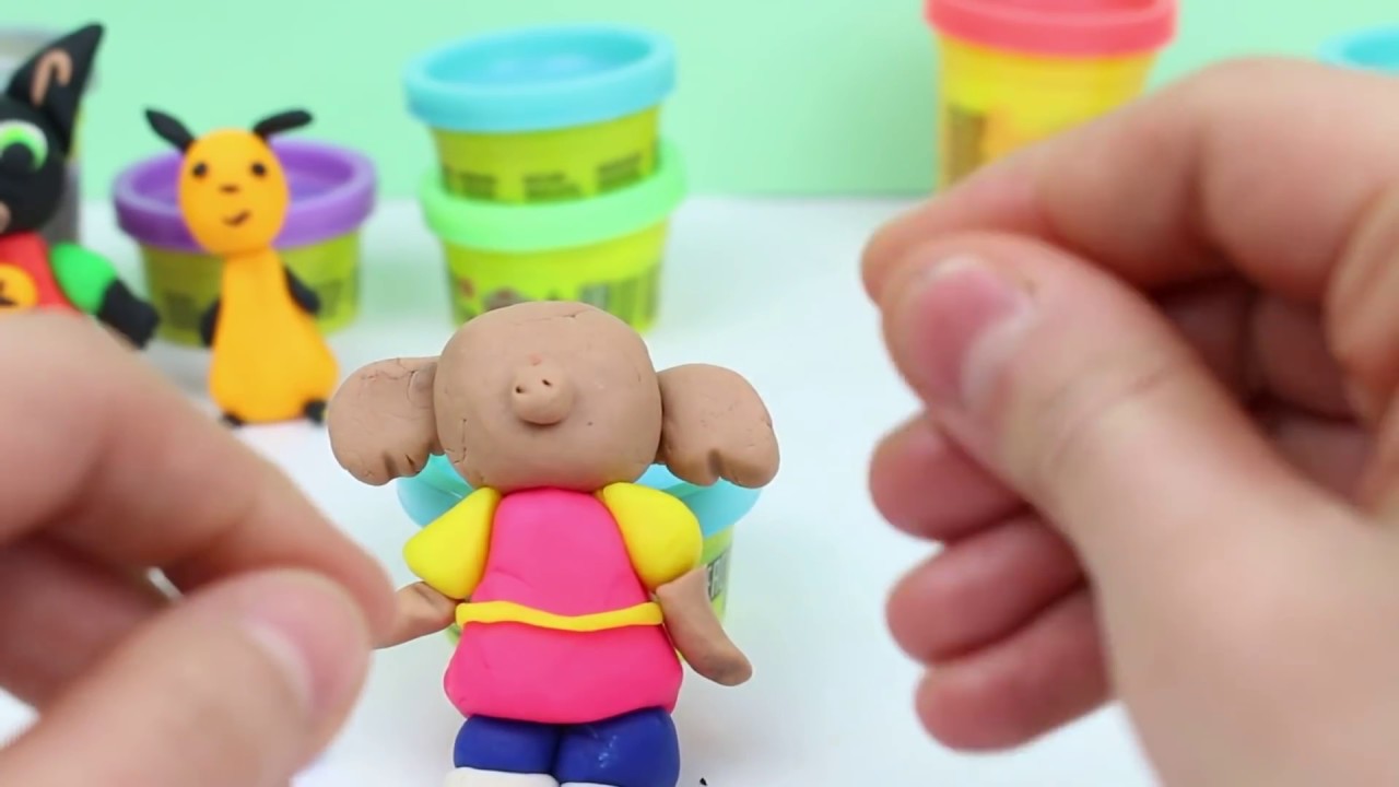 BING 🐰 Come fare Sula, Flop e il coniglietto Bing con il pongo Play-Doh [Giochi Creativi]