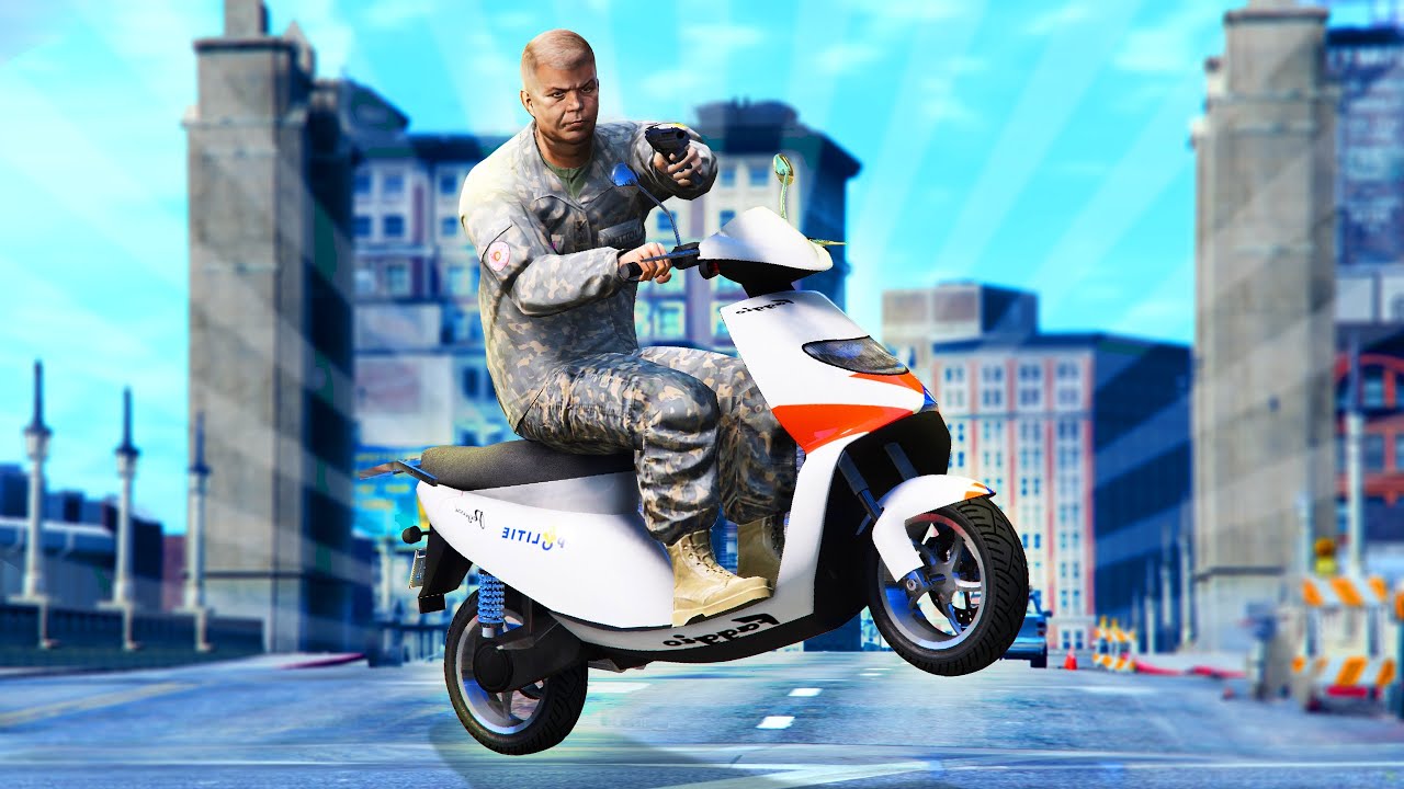 HENKIE Monteert POLITIE SCOOTER!!