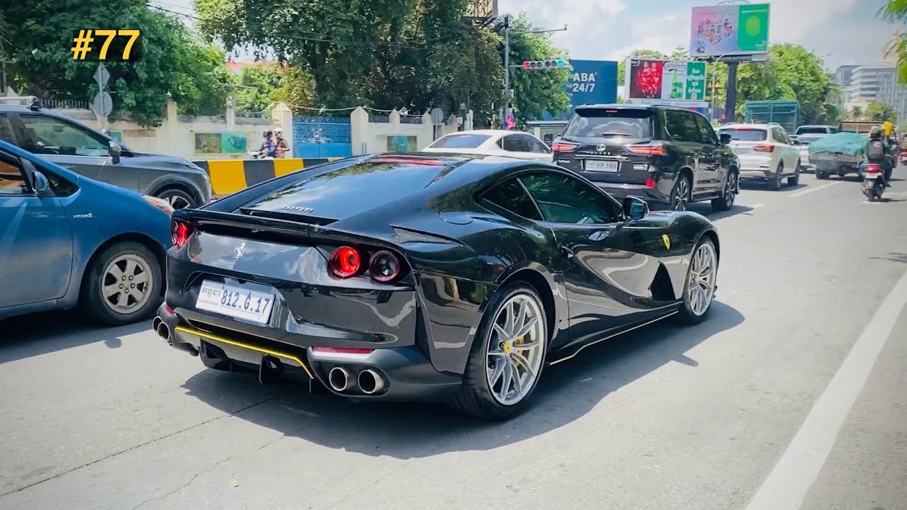 BEST $1 Million Ferrari 812 FAST Acceleration on the Road - AMAZING CAR SPOT In The City #77