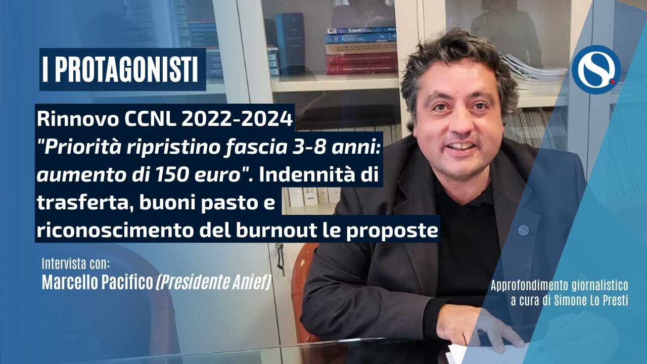 Rinnovo CCNL Scuola 2022/2024 - Intervista a Marcello Pacifico (Presidente Anief)