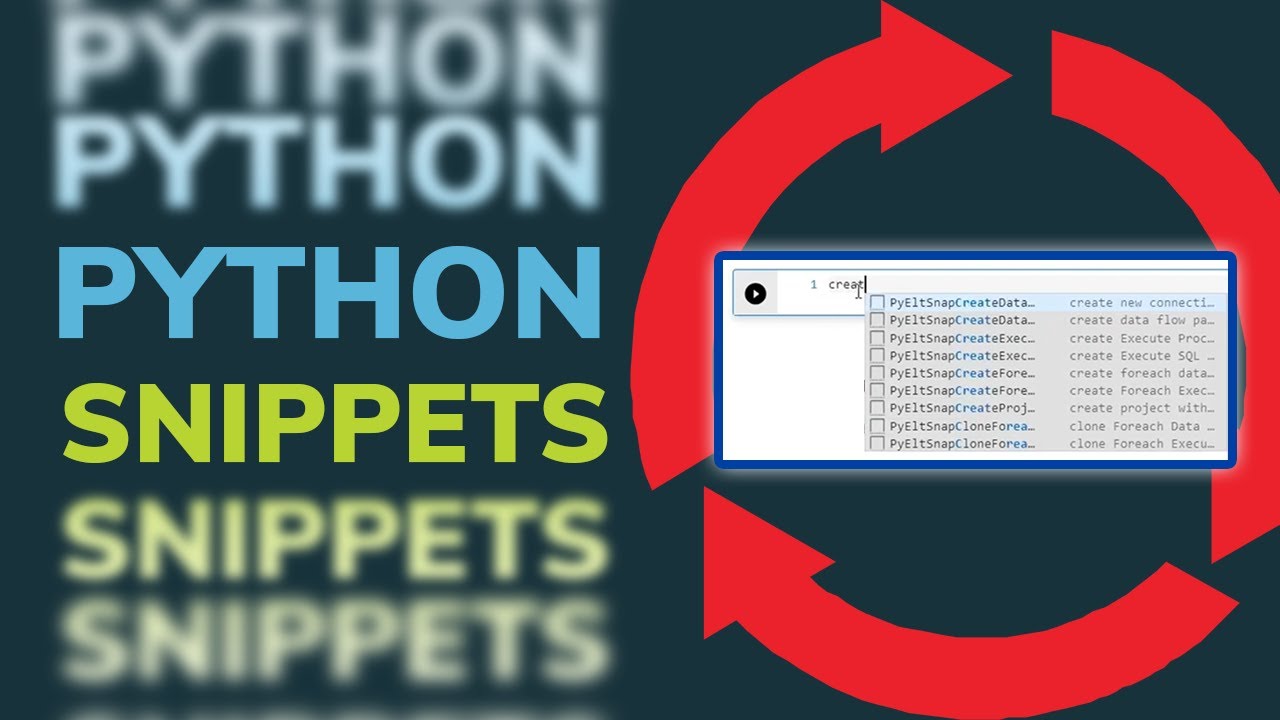 How to Use Python Snippets - Azure Data Studio Tutorial