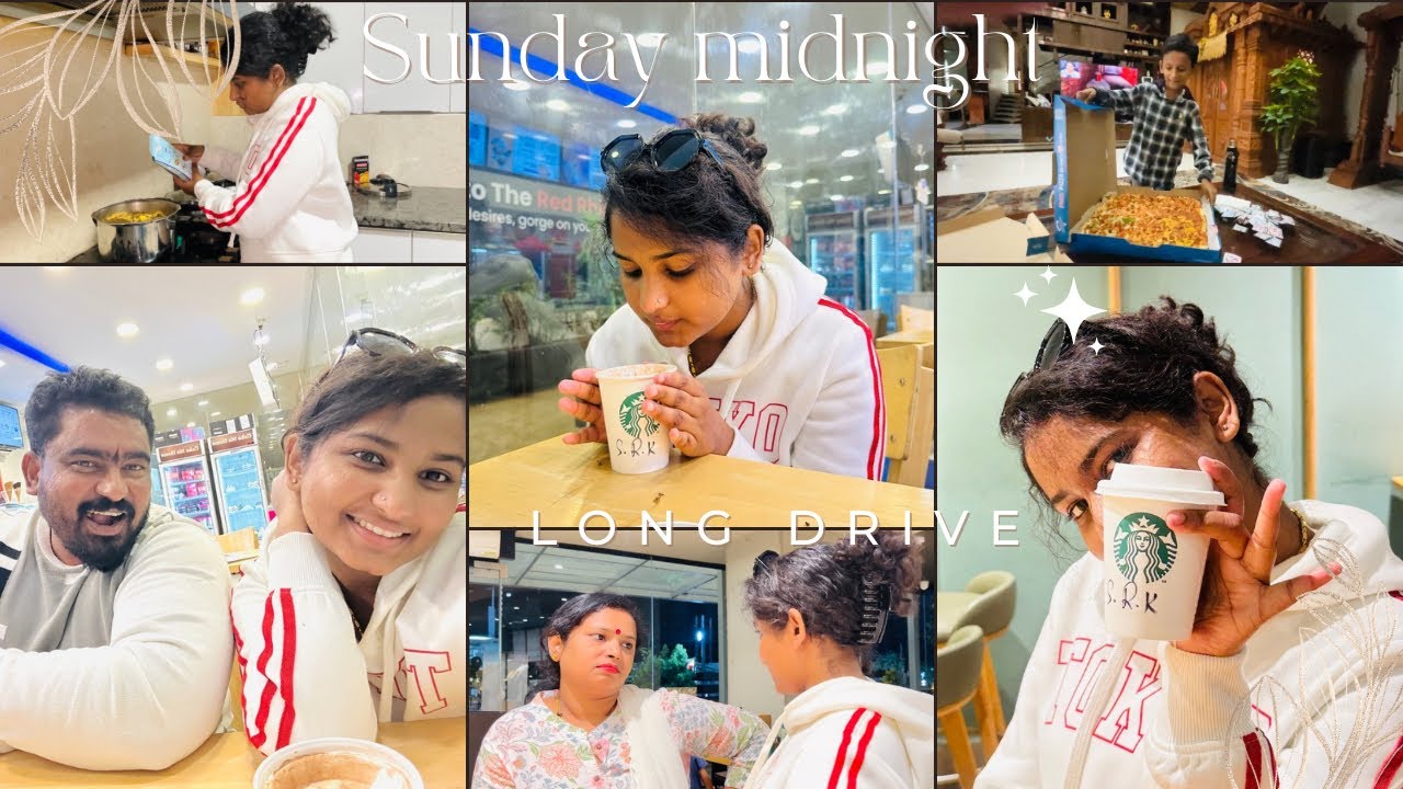 Sunday Midnight Long Drive 🚗||Family & Lots of Fun 🥳||SPURTHI VLOGS||