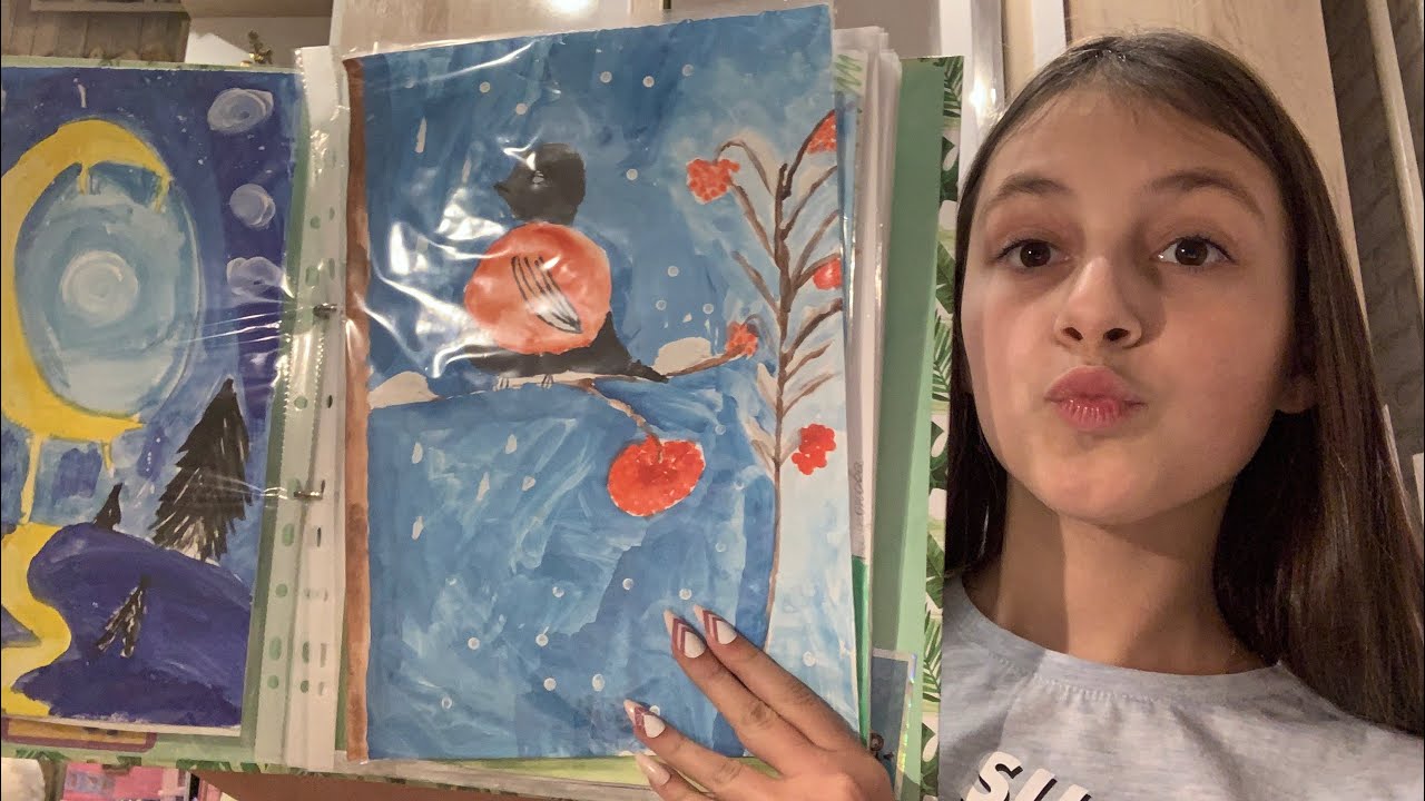🧑🏽‍🎨||АСМР ПОКАЗЫВАЮ СВОИ РИСУНКИ||🧑🏽‍🎨