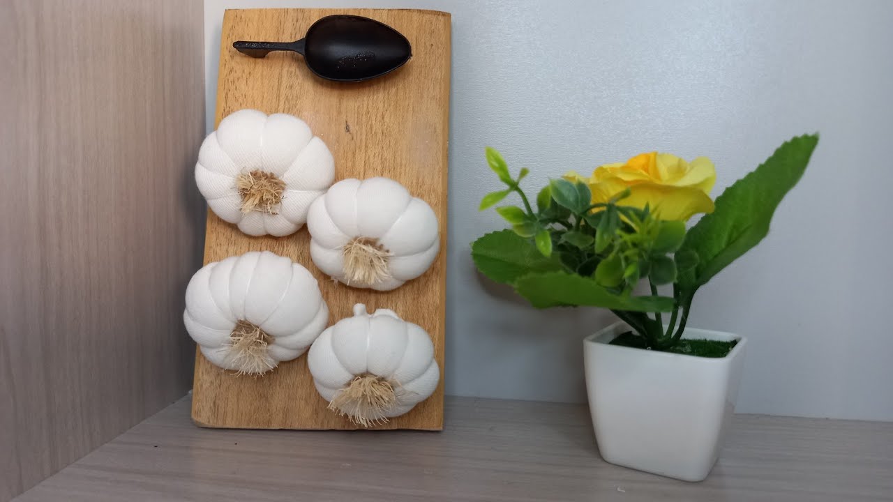 Aprende hacer ajos decorativos para tu cocina.#Todo manualidades.