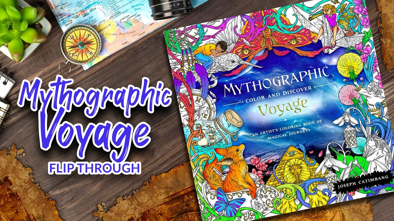 Mythographic Voyage Coloring Book Flip Through