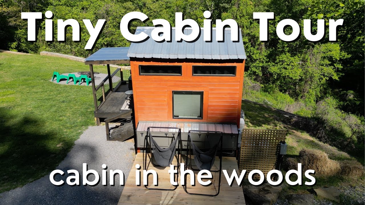 Secluded 300 SqFt Tiny Cabin Tour | AirBNB in the Mountains