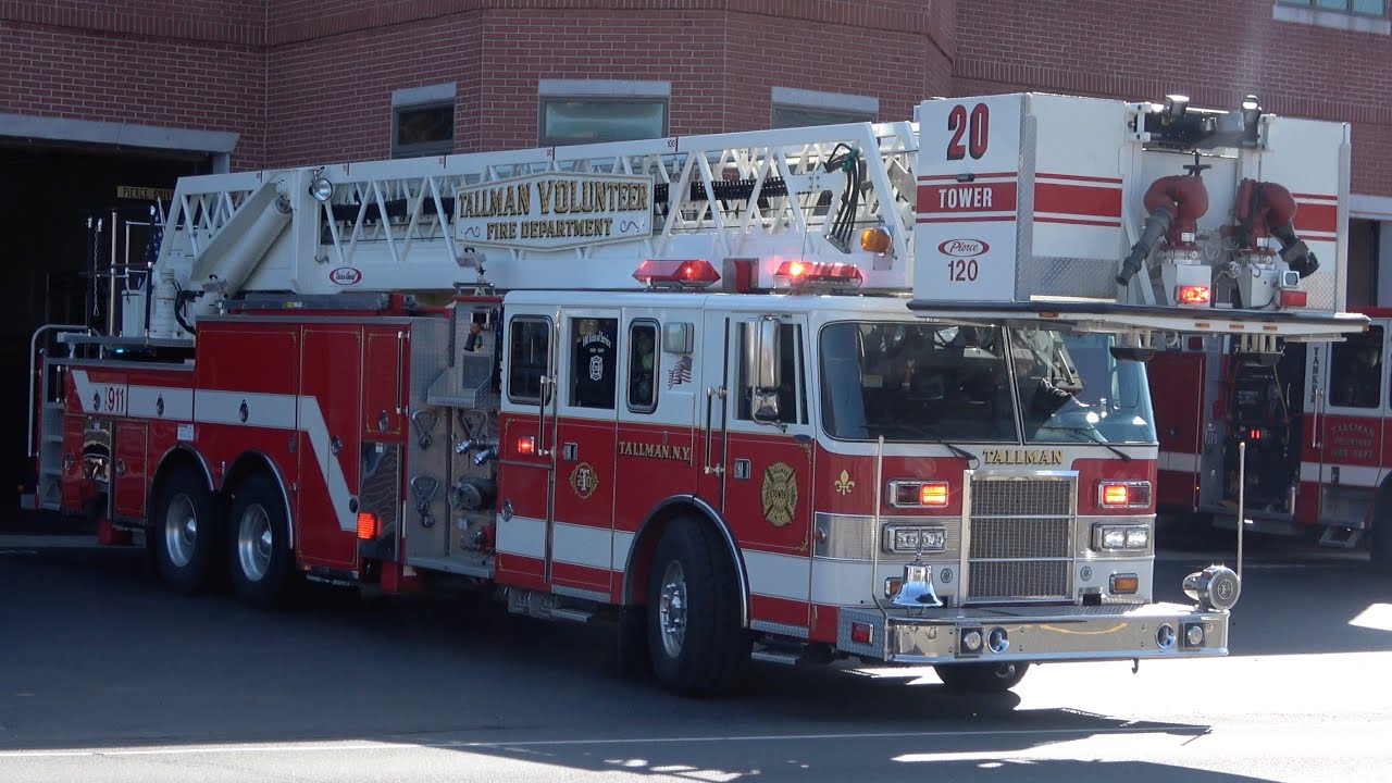 Tallman FD 20-2000, 20-Tower, & 20-Tanker Responding