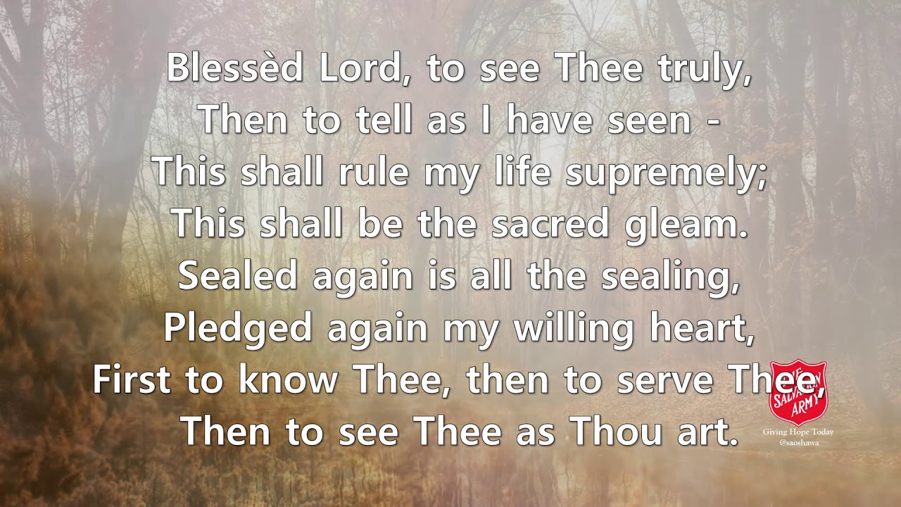 In The Secret of Thy Presence