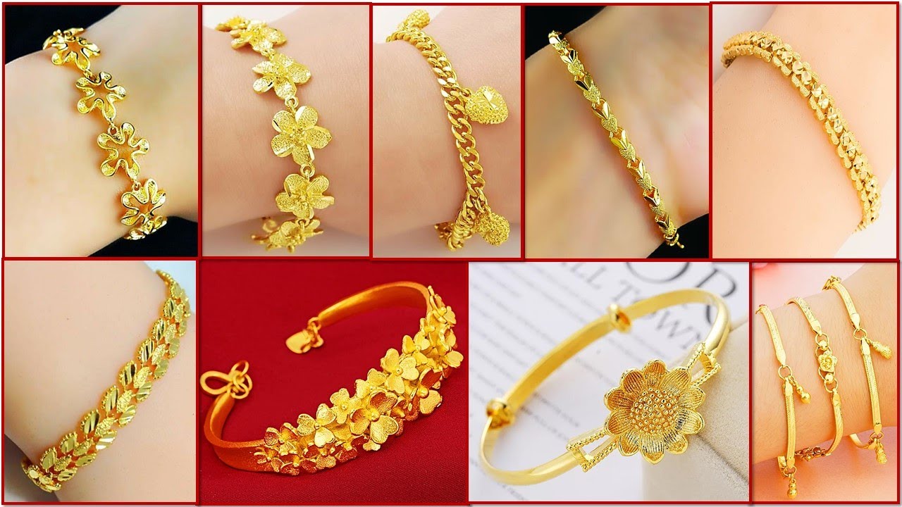 100+ Daily Wear Ladies Gold Bracelet Designs || New Light Weight Chain & Kada Bracelet Collection