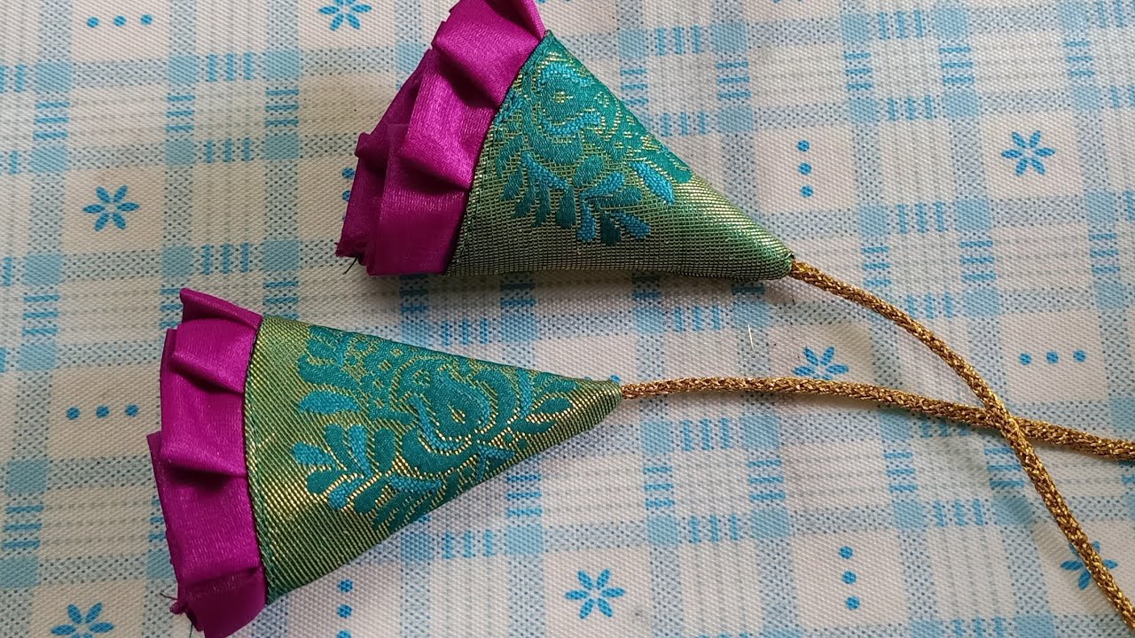 #Creative and easy latkans #latest fabric latkans cutting and switching #latkans #fabric hangings