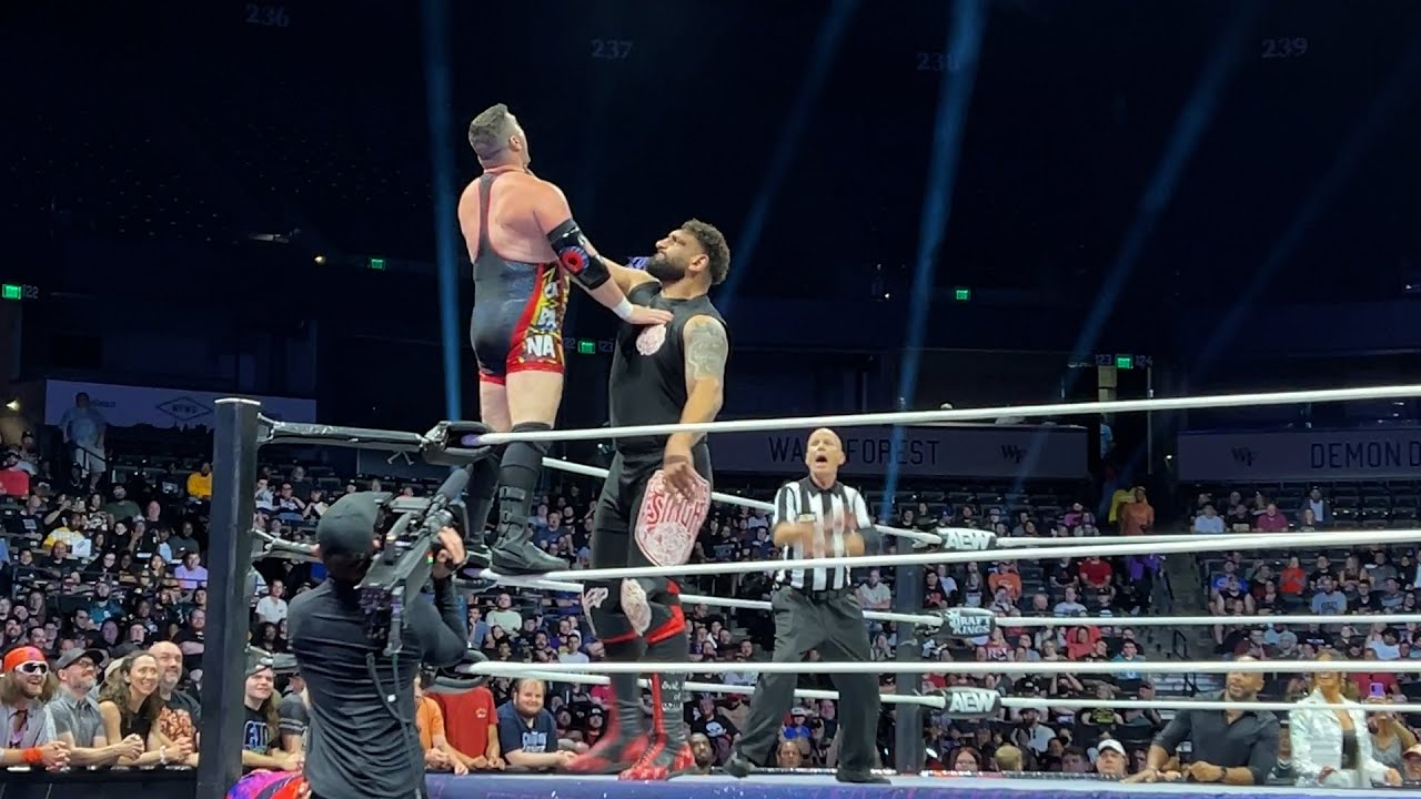 Fancam: Satnam Singh vs Colt Cabana Unaired AEW Dynamite Preshow Match 8.7.24