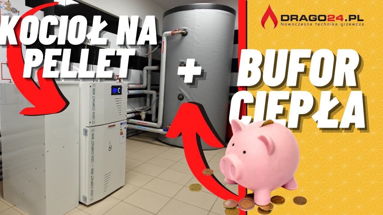 JAK SPALAĆ MNIEJ PELLETU? | KOCIOŁ NA PELLET LIDIA MINI 10 kW + BUFOR 1000 L |