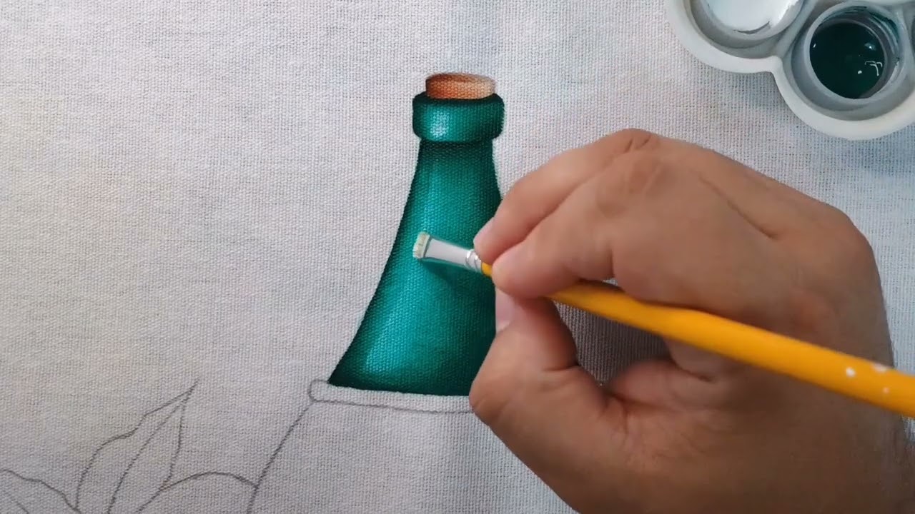 Garrafão com Maracujás Pintura em Tecido Aula 448 Bruno Silva
