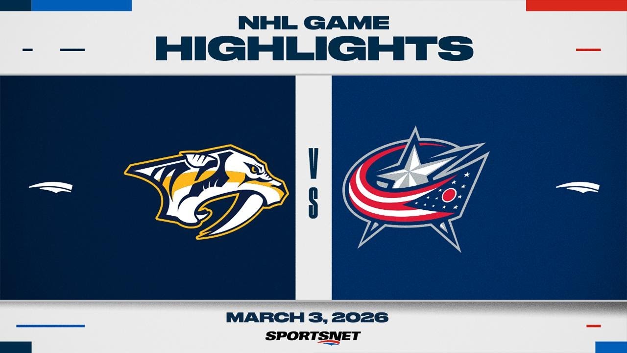 NHL Highlights | Predators vs. Blue Jackets - March 3, 2026