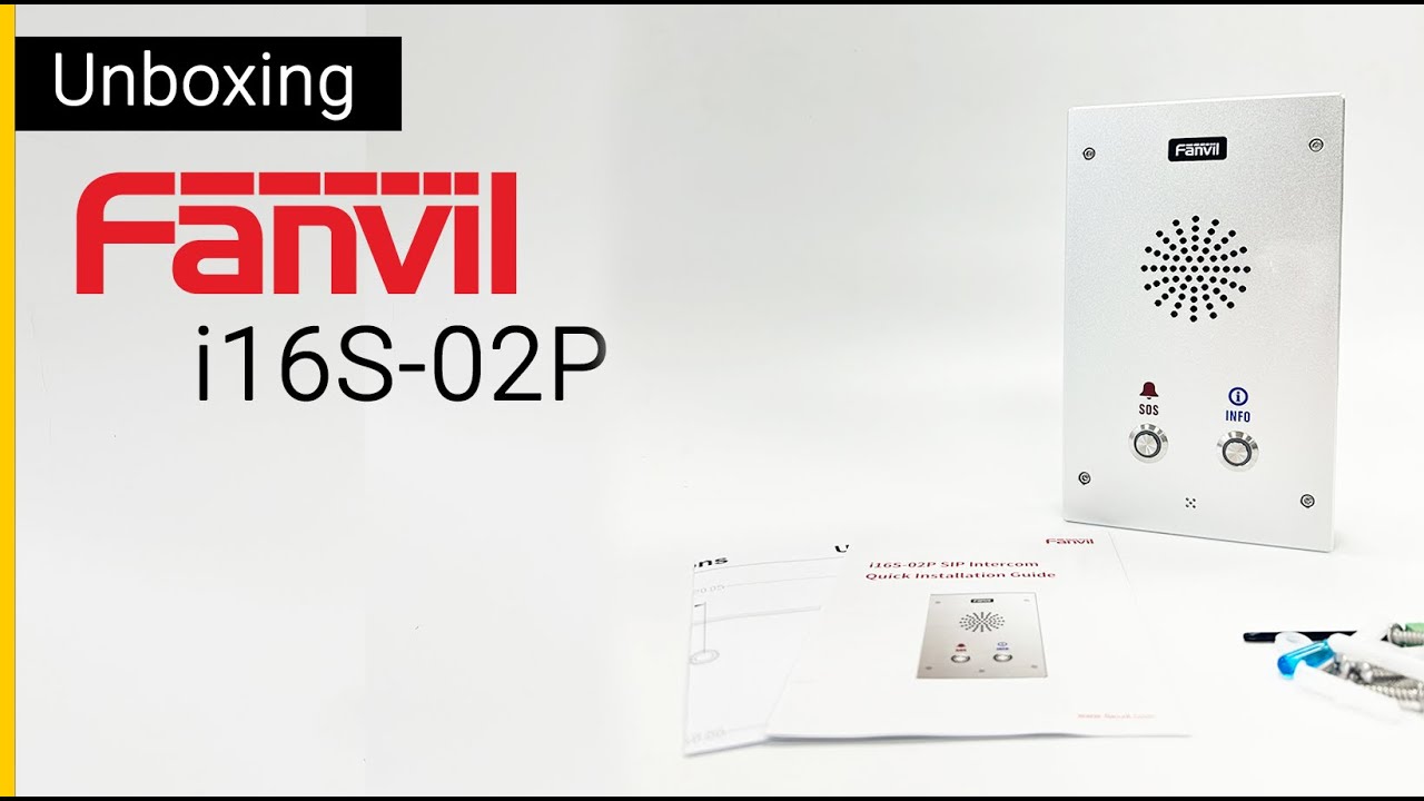 Fanvil i16S-02P SIP Intercom Unboxing