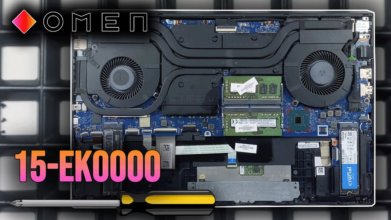 HP Omen 15-ek0000 von Innen - RAM, SSD, Akku, Lüfter wechseln