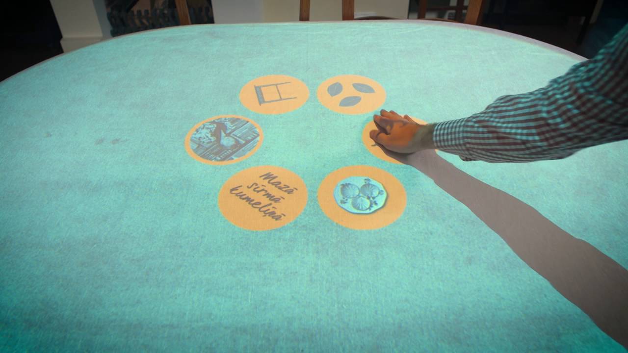 Interactive museum installation without screens | Motion sensor game table
