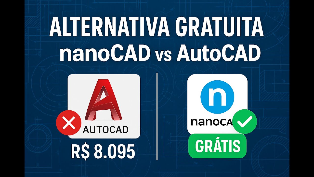 AutoCAD MUITO CARO? Conheça o nanoCAD: Alternativa GRATUITA que Funciona!
