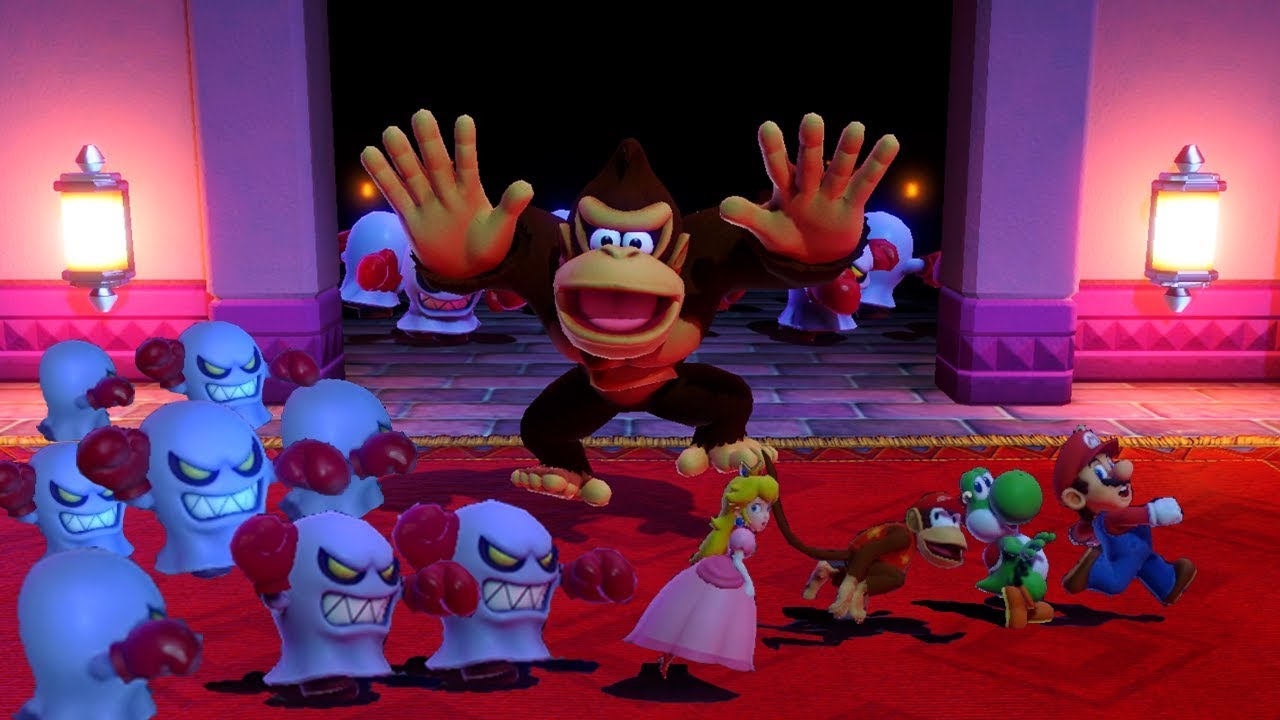 Super Mario Party Minigames - Mario vs Yoshi vs Donkey Kong vs Diddy Kong (Master CPU)