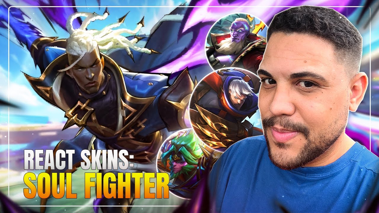 REACT: SKINS SOUL FIGHTER (E MAIS) DO WILD RIFT | LEAGUE OF LEGENDS | LOL | JUMARGEM