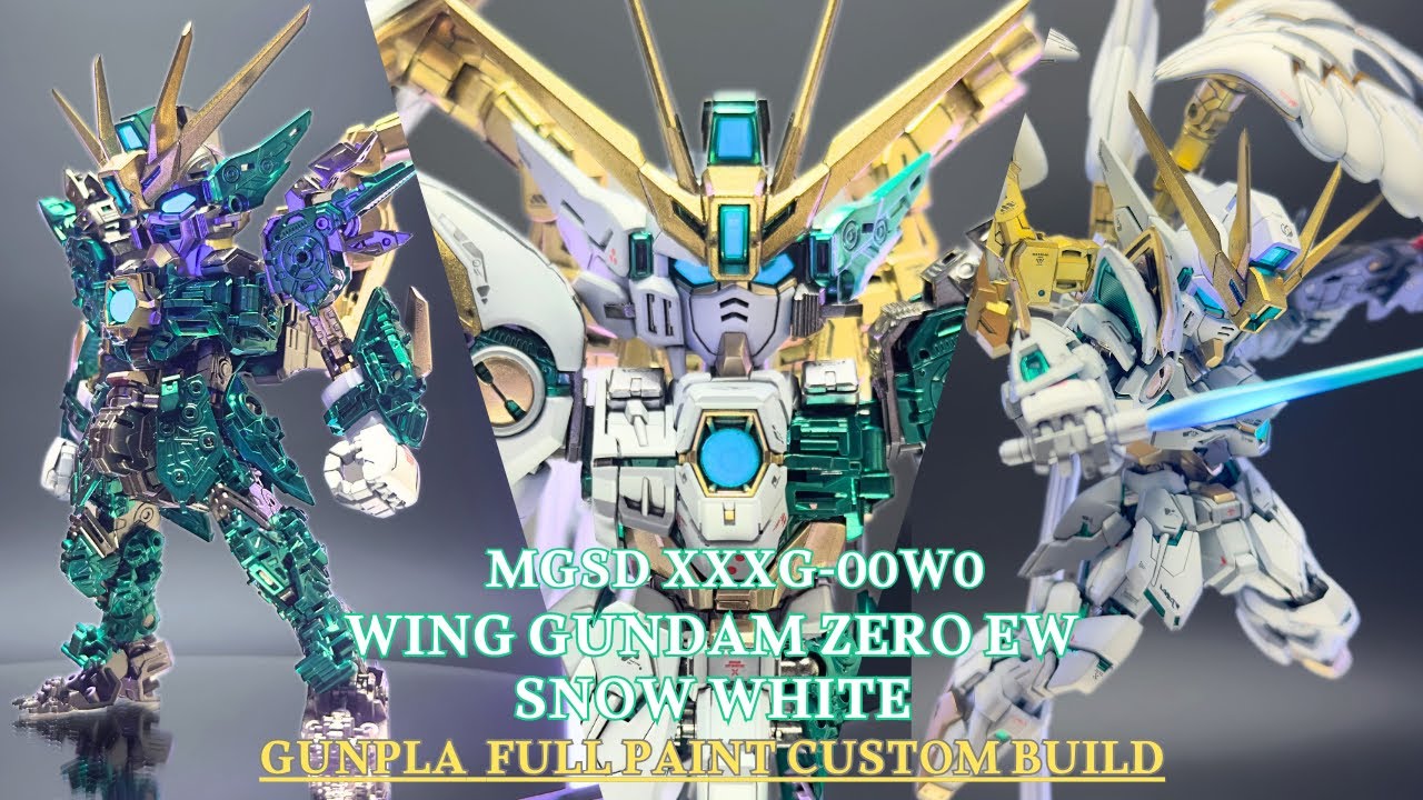 【UC覚醒風】スノーホワイト塗装した唯一無二のMGSDウイングガンダムゼロ EWはこちらです【ガンプラ全塗装】 #gundam  #gunpla