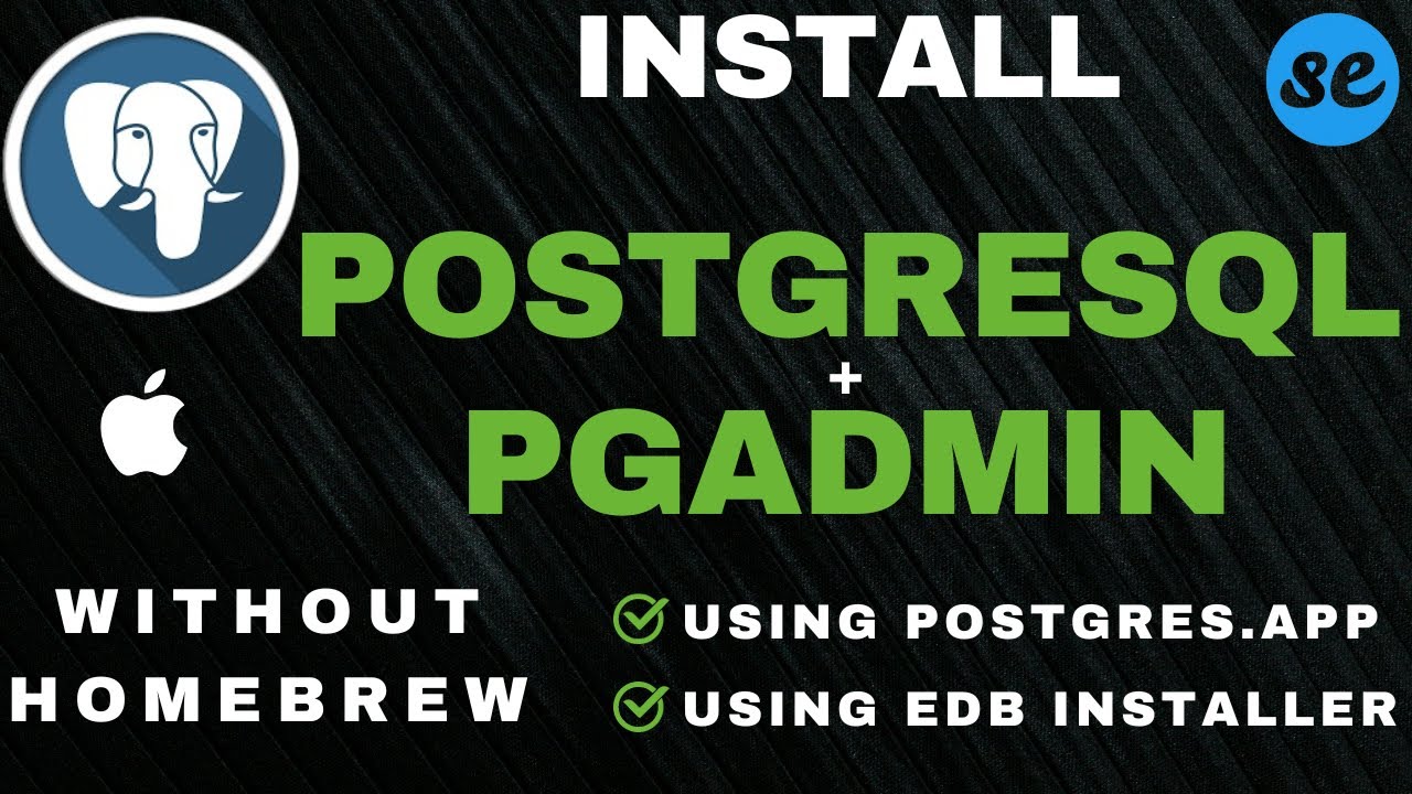 Как установить PostgreSQL и pgAdmin на Mac M1/M2 | Простая установка PostgreSQL и pgAdmin на macOS