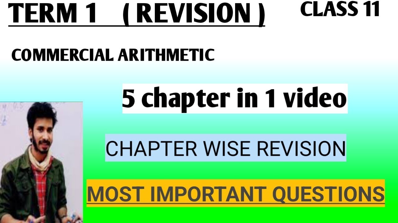 TERM 1 REVISION || MOST IMPORTANT QUESTIONS || 5 CHAPTER IN ONE VIDEO || COMMERCIAL ARITHMETIC