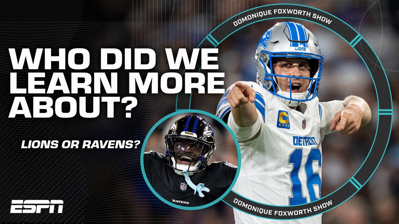 Did we learn more about the Lions or Ravens on Monday Night? | The Domonique Foxworth Show